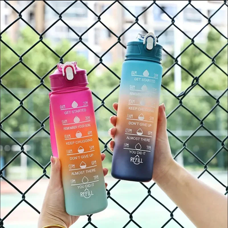 Sports Water Bottle with Time-Tracking