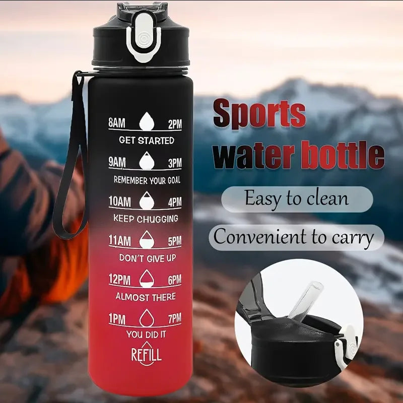 Sports Water Bottle with Time-Tracking