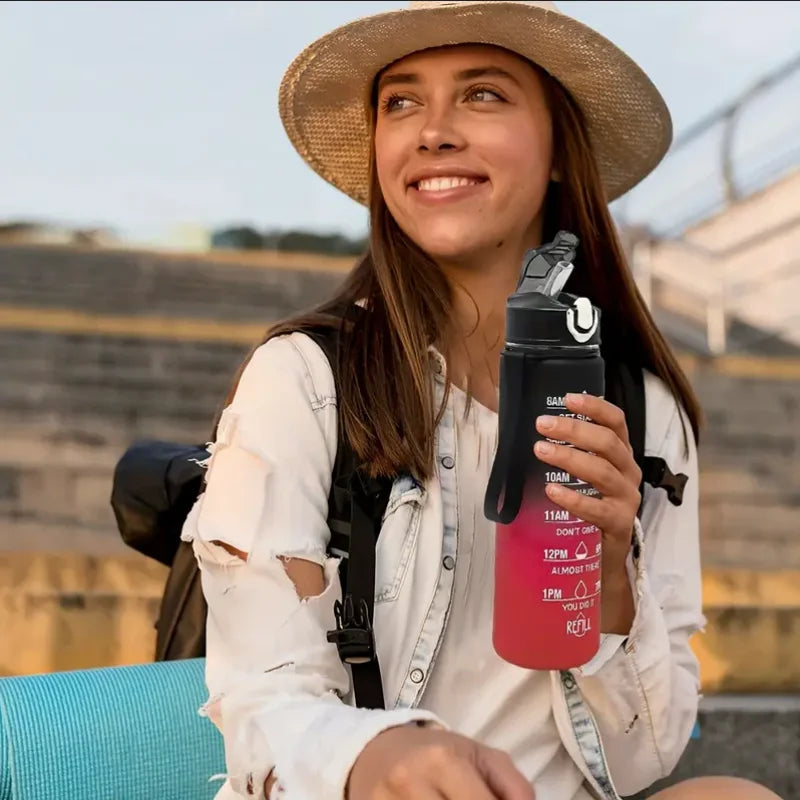 Sports Water Bottle with Time-Tracking